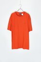 yÁzPOLO BY RALPH LAUREN (| oC t[) 90'S ONE POINT T-SHIRT 90N |Cg TVc ORANGE [SIZE: 2XL USED]