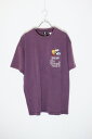 yÁzWARNER BROS ([i[ uU[Y) MADE IN USA 90'S CROSSWORDS POCKET T-SHIRT USA 90N NX[h |Pbg TVc DUSTY PURPLE [SIZE: M USED]