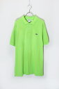 yÁzLACOSTE (RXe) S/S ONE POINT POLO SHIRT  |Cg |Vc NEON GREEN [SIZE: 7(XXL) USED]