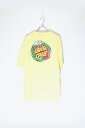 yÁzSANTA CRUZ (T^N[Y) MADE IN MEXICO S/S BACK LOGO PRINT T-SHIRT LVR  obNvg S TVc YELLOW [SIZE: XL USED]