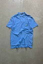 yÁzPOLO BY RALPH LAUREN (| oC t [) 90'S S/S ONE POINT POLO SHIRT 90N   |Cg | Vc BLUE [SIZE: M USED]