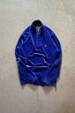 yÁzNI TOMMY HILFIGER KEig~[ qtBK[jHALF-ZIP VELOUR SHIRT n[tWbv xA Vc BLUE [SIZE:L USED]