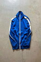 yÁzBURBERRY (o[o[) MADE IN ITALY TRACK JACKET C^A gbN WPbg BLUE/WHITE [SIZE: L USED]