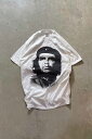 yÁzDELTA (f^) MADE IN USA Y2K EARLY 00'S CHE GUEVARA PRINT T-SHIRT USA 00N `F Qo vg TVc WHITE [SIZE: M USED]