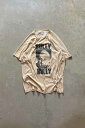 yÁzHANES (wCY) MADE IN USA 80'S BULLY T-SHIRT USA 80N u[  eB[Vc BEIGE [SIZE: L USED]