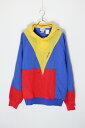 yÁzADIDAS (AfB_X) 80'S HALF-BUTTON PULLOVER NYLON HOODIE JACKET 80N n[t{^ vI[o[ iC t[fB[ WPbg MULTI [SIZE: M USED]