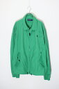 yÁzPOLO GOLF (| St) 90'S NYLON ZIP JACKET 90N iC Wbv WPbg GREEN [SIZE: 2XL USED]