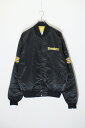 yÁzPROLIME BY STARTER (vC oC X^[^[) MADE IN USA 90'S NFL PITTSBURGH STEELERS NYLON STADIUM JACKET USA 90N GkGtG sbco[O XeB[[Y iC X^WA WPbg BLACK [SIZE: L USED]