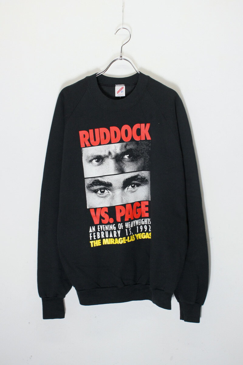 JERZEES (ジャージーズ) MADE IN USA 92'S RUDDOK VS.PAGE SWEAT SHIRT USA製 92年代 ラドック対ページ スウェットシャツ BLACK 