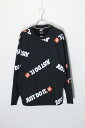 yÁzNIKE (iCL) JUST DO IT. PRINT SWEAT SHIRT WXg hD[Cbg vg XEFbgVc BLACK/WHITE/ORANGE [SIZE: XS USED]