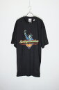 yÁzHARLEY-DAVIDSON (n[[ _rbh\) MADE IN USA 90'S S/S NEW YORK CAF? PRINT T-SHIRT USA 90N  j[[N JtF vg TVc BLACK [SIZE: XL DEADSTOCK/NOS]