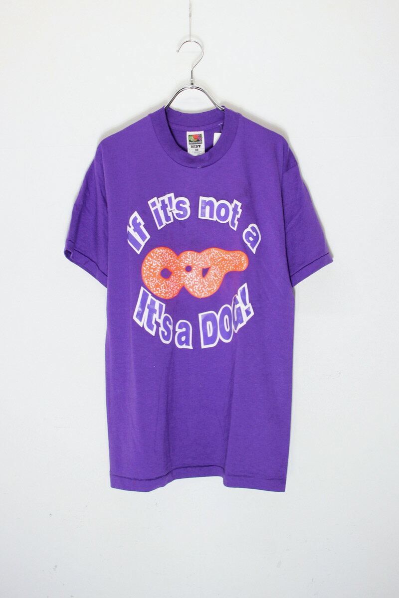 【中古】FRUIT OF THE ROOM (フルーツ オブ ザ ルーム) S/S IT'S A DOG PRINT T-SHIRT 半袖 イッツア ドッグ プリント Tシャツ PURPLE [SIZE: M USED]