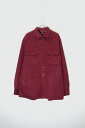 yÁzGEORGE (W[W) 90'S L/S VIGAN SUEDE SHIRT 90N OX[u r[K XG[h Vc / BURGUNDY [SIZE: L USED]