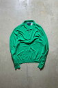 yÁzPOLO BY RALPH LAUREN (|oCt[) 90'S L/S PIMA COTTON KNIT POLO SHIRT 90N Rbg jbg |Vc GREEN [SIZE: XL USED]