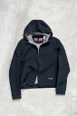 yÁzBURBERRY SPORTS (o[o[X|[c) Y2K EARLY 00'S FULL ZIP BONDING HOODIE A[[ 00N t Wbv {qO t[fB[ BLACK [SIZE: L USED]