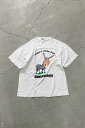 yÁzHANES (wCY) MADE IN USA 93'S S/S BILL CLINTON I DIDN'T VOTE FOR PRINT MESSAGE T-SHIRT USA 93N  bZ[W TVc WHITE [SIZE: L USED]