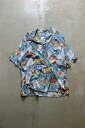 yÁzWARNER BROS ([i[ uU[Y) S/S CHARACTER HAWAIIAN SHIRT  LN^[ nCA Vc MULTI [SIZE: XL USED]