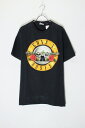 yÁzHANES (wCY) S/S GUNS AND ROSES PRINT BAND T-SHIRT  KY Ah [Y vg oh TVc BLACK [SIZE: L USED]