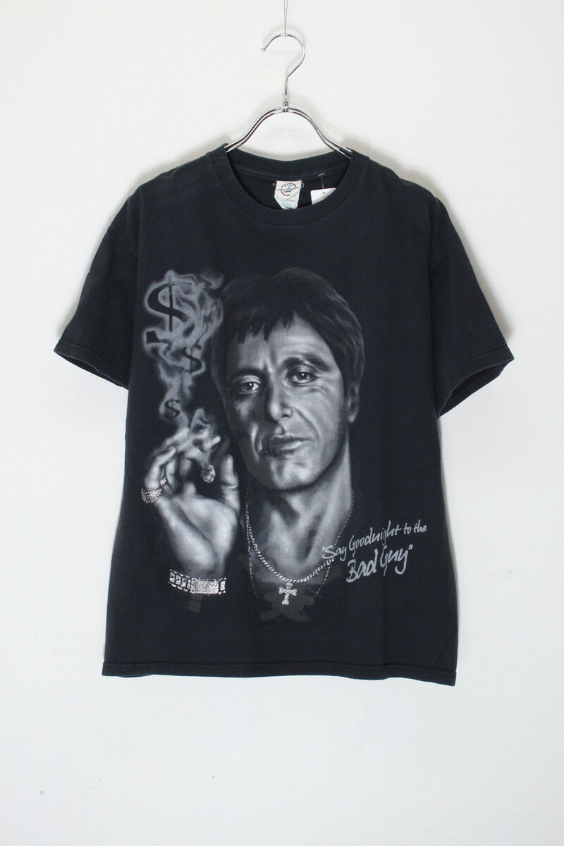 楽天JULIUS NYC【中古】DELTA （デルタ） 90'S S/S AL PACINO FACE PRINT MOVIE T-SHIRT 90年代 半袖 アル パチーノ フェイス プリント ムービー Tシャツ BLACK [SIZE: M USED]