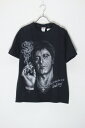 yÁzDELTA (f^) 90'S S/S AL PACINO FACE PRINT MOVIE T-SHIRT 90N  A p`[m tFCX vg [r[ TVc BLACK [SIZE: M USED]