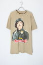 yÁzNO BRAND (m[uh) 97'S S/S HOGAN'S HEROES PRINT MOVIE T-SHIRT 97N  z[KY q[[Y vg [r[ TVc BEIGE [SIZE: L USED]