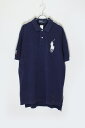 yÁzPOLO BY RALPH LAUREN (| oC t[) 90'S S/S ONE POINT BIG PONY POLO SHIRT 90N  |Cg rbO |j[ | Vc NAVY [SIZE: L USED]