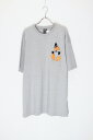 yÁzWARNER BROS. ([i[ uU[Y) MADE IN USA 80'S ARMY PRINT T-SHIRT USA 80N A[~[ vg TVc GRAY [SIZE: L DEADSTOCK/NOS]