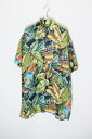 yÁzROBERT STOCK (o[g XgbN) 90'S S/S SILK HAWAIIAN SHIRT 90N  VN nCA Vc MULTI [SIZE: M USED]