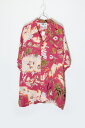 yÁzSUNNY LEISURE (Tj[ W[) 90'S S/S OPEN COLLAR HAWAIIAN SHIRT 90N  I[vJ[ nCA Vc PINK [SIZE: M USED]