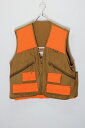 yÁzGAMEHIDE (Q[qf) HUNTING VEST neBO xXg BROWN/ORANGE [SIZE: L USED]