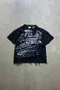 yÁzCARIBBEAN DREAM (JrA h[) 90'S S/S MAIN STREET OF AMERICA CAR PRINT T-SHIRT 90N  C Xg[g Iu AJ J[ vg eB[Vc BLACK [SIZE: XL USED]