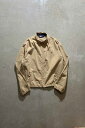 yÁzPOLO BY RALPH LAUREN (|oCt[) 80-90'S COTTON ZIP UP JACKET 80-90N Rbg WbvAbv WPbg BEIGE [SIZE: 2XL USED]