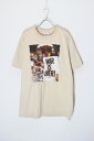 yÁzGILDAN (M_) S/S WAR IS OVER PRINT T-SHIRT  [ CY I[o[ vg TVc BEIGE [SIZE: XL USED]