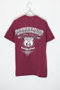 yÁzHARLEY-DAVIDSON (n[[ _rbh\) BOURBEUSE VALLEY POCKET T-SHIRT |Pbg TVc WINE RED [SIZE: M USED]