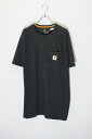 yÁzCARHARTT (J[n[g) S/S POCKET T-SHIRT  |Pbg TVc BLACK [SIZE: L USED]