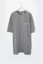 yÁzCARHARTT (J[n[g) S/S POCKET T-SHIRT  |Pbg TVc GREY [USAi] [SIZE: L USED]