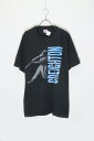 yÁzFRUIT OF THE LOOM (t[c Iu U [) MADE IN USA 90'S S/S MLB CREIGHTON T-SHIRT USA 90N  GGr[ NCg TVc BLACK [SIZE: XL USED]