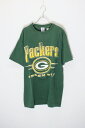 yÁzLOGO 7 (S Zu) MADE IN USA 90'S NFL GREEN BAY PACKERS T-SHIRT USA 90N O[xCpbJ[Y TVc GREEN [SIZE: L USED]