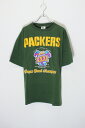 yÁzCHAMP (`v) 97'S S/S SUPER BOWL PACKERS PRINT T-SHIRT 97N  X[p[{E pbJ[Y vg TVc GREEN [SIZE: XL USED]