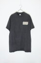 yÁzBOSS ({X) MADE IN USA 90'S S/S LOGO PRINT T-SHIRT USA 90N  S vg TVc BLACK [SIZE: M USED]