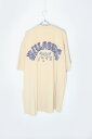 yÁzBILLABONG (r{) MADE IN USA 94'S S/S BILLABONG BACK PRINT SINGLE STITCH T-SHIRT USA 94N  r{ obN vg VO Xeb` TVc BEIGE [SIZE: XL USED]