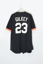 【中古】MAJESTIC (マジェスティック) 90'S S/S BASEBALL SHIRT NY METS 23 GILKEY 90年代 半袖 ベースボール...