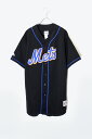 【中古】MAJESTIC (マジェスティック) 90'S MLB NY METS S/S BASEBALL SHIRT 90年代 エムエルビー ニューヨーク メ...