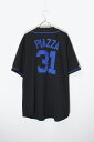【中古】MAJESTIC (マジェスティック) MADE IN USA 90'S MLB NY METS 31 PIAZZA S/S BASEBALL SHIR...