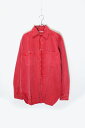 yÁzMARLBORO ( }{ ) MADE IN USA 90'S L/S WASHED COTTON TWILL SHIRT USA 90N EHbVh Rbg cC Vc RED [SIZE: S USED]