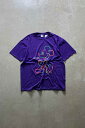 yÁzVELVA SHEEN (xoV[) MADE IN USA 90'S S/S MICKEY FLORIDA PRINT CHARACTER T-SHIRT USA 90N  ~bL[ t_ vg LN^[ TVc PURPLE [SIZE: XL USED]