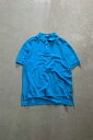 yÁzPOLO BY RALPH LAUREN (|oCt[) 90'S S/S ONE POINT POLO SHIRT 90N   |Cg | Vc TURQUOISE [SIZE: L USED]