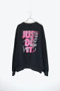 yÁzNIKE ( iCL ) MADE IN USA 90'S JUST DO IT BACK PRINT SWEATSHIRT USA WXg hE[ Cbg obN vg XEFbgVc BLACK [SIZE: XL USED]