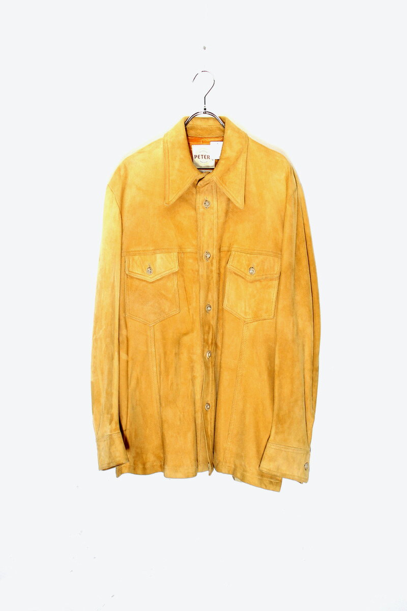 šPETERS ( ԡ ) MADE IN NEW YORK 70'S SUEDE BUTTON JACKET ˥塼衼 70ǯ  ܥ 㥱å TAN [SIZE: M USED]