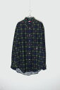 yÁzTOMMY HILFIGER (g~[qtBK[) 90'S L/S EMBLEM CHECK BD CORDUROY SHIRT 90N  Gu `FbN {^_E R[fC Vc / BLACK WATCH [SIZE: M USED]